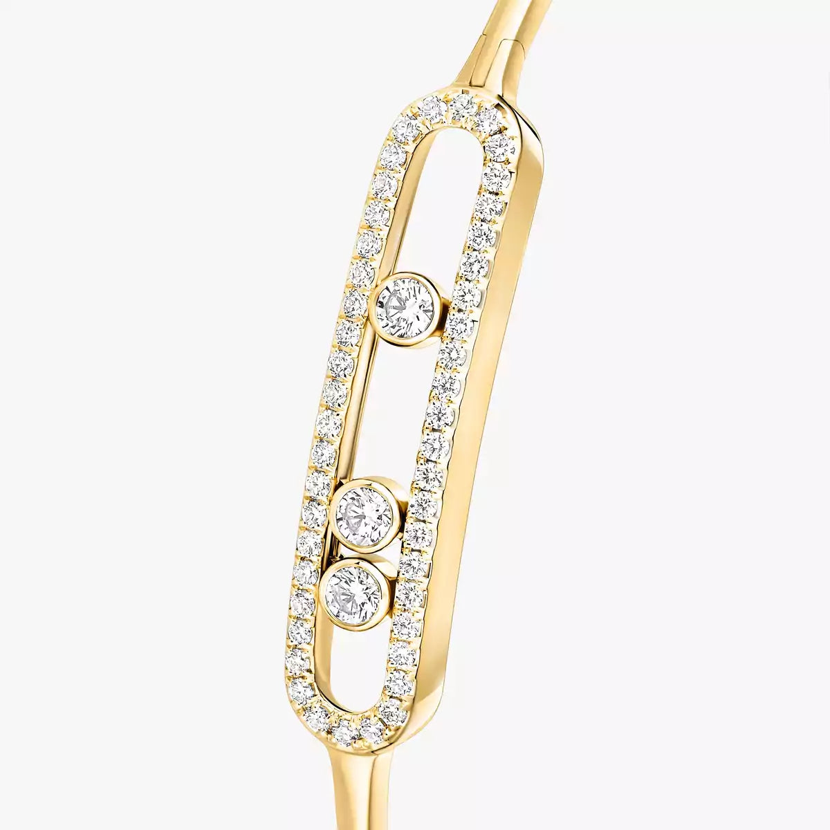 [⭐Shinejoy]Move Pavé Diamond Bangle Bracelet M