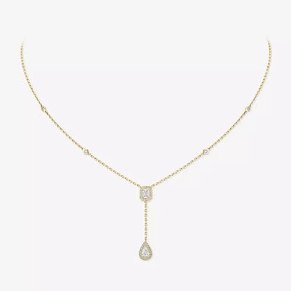 [⭐Shinejoy]Gold Diamond Tie Necklace