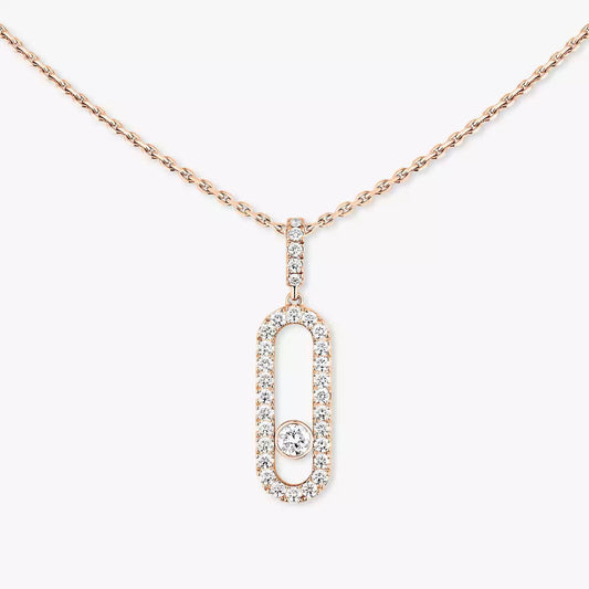 [⭐Shinejoy]Move Uno Diamond Necklace in Rose Gold
