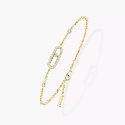 [⭐Shinejoy]Move Uno Diamond Bracelet