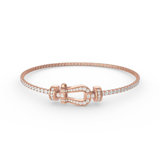 [⭐Shinejoy]FORCE  HORSESHOE  DIAMOND TENNIS BRACELET
