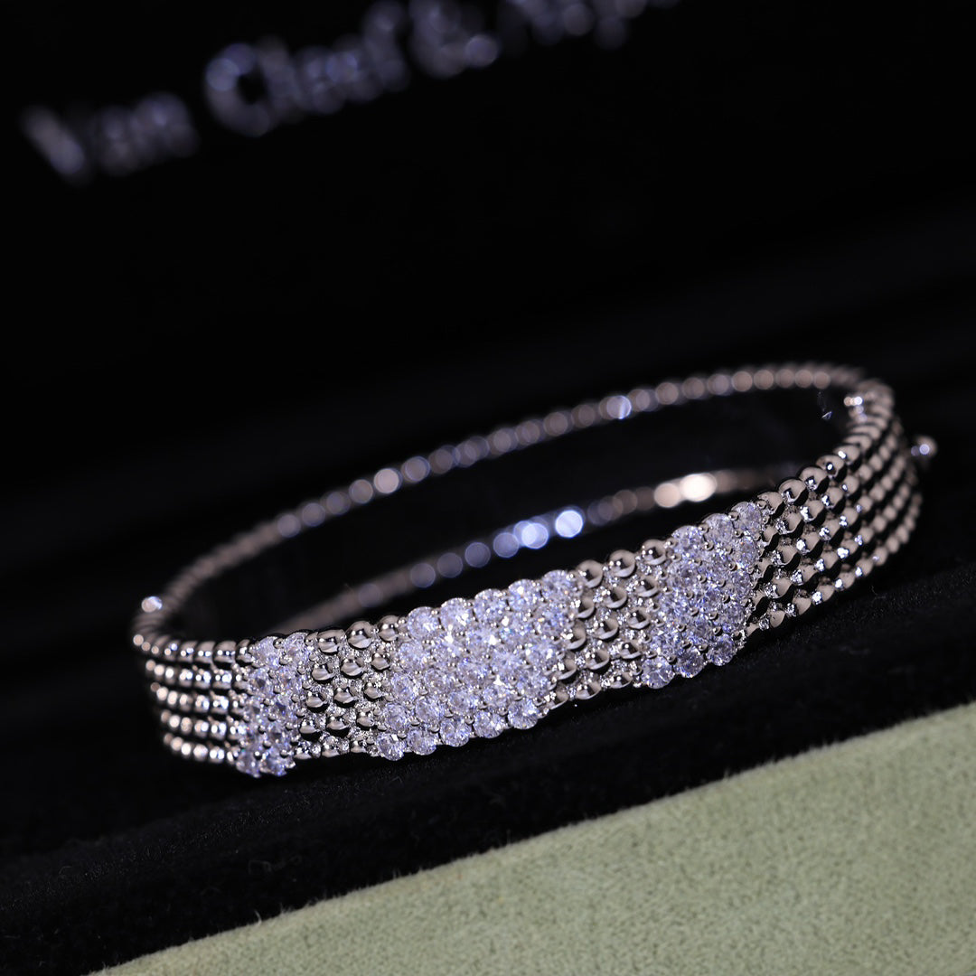 [⭐Shinejoy]  FIVE-ROW DIAMOND BRACELET