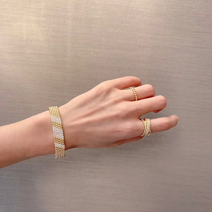 [⭐Shinejoy]  FIVE-ROW DIAMOND BRACELET