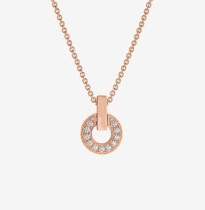 [⭐Shinejoy]GARI NECKLACE PINK GOLD DIAMOND