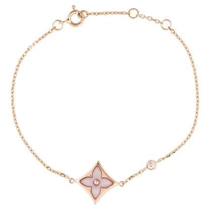 [⭐Shinejoy]STAR 1 DIAMOND PINK GOLD BRACELET