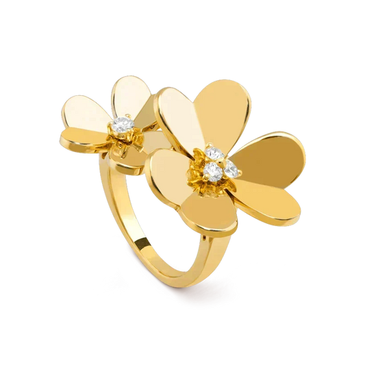 [⭐Shinejoy]CLOVER COMOS GOLD DIAMOND RING