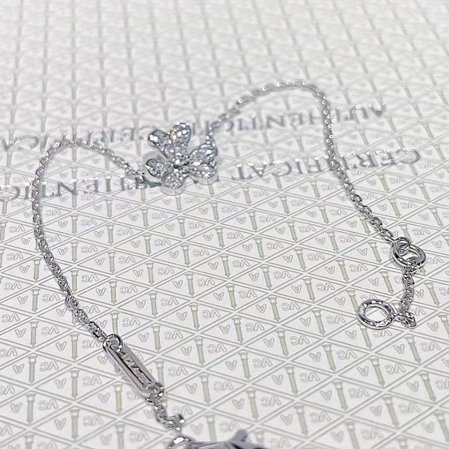 [⭐Shinejoy]FRIVOLE SILVER FLOWER DIAMOND BRACELET