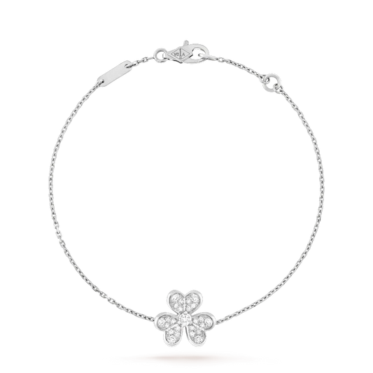 [⭐Shinejoy]FRIVOLE SILVER FLOWER DIAMOND BRACELET
