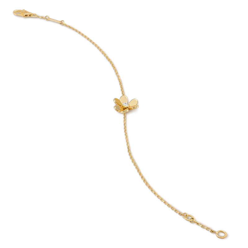 [⭐Shinejoy]FRIVOLE GOLD FLOWER PINK MALACHITE BRACELET