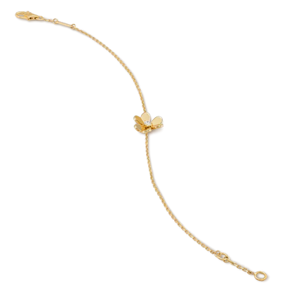 [⭐Shinejoy]FRIVOLE GOLD FLOWER PINK MALACHITE BRACELET