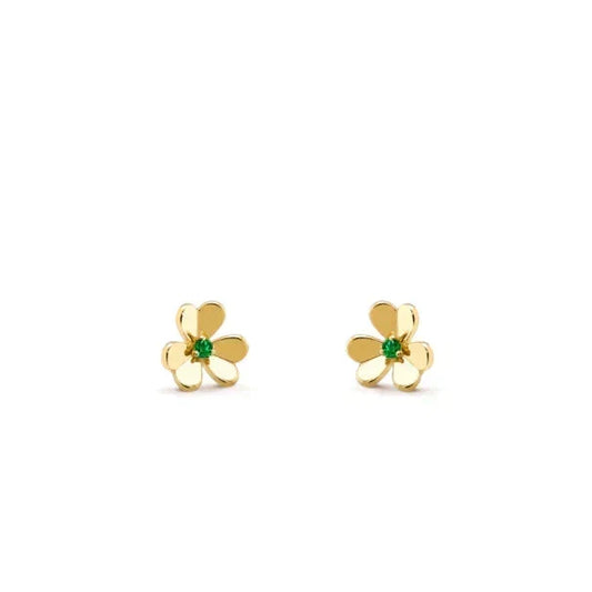 [⭐Shinejoy]FRIVOLE  FLOWER MALACHITE EARRINGS
