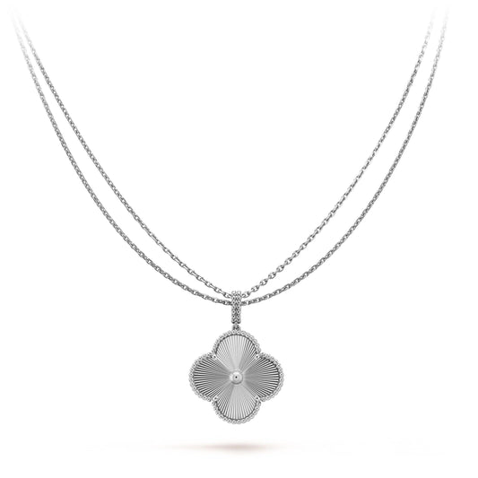 [⭐Shinejoy]CLOVER 25MM SILVER BIG CLOVER NECKLACE