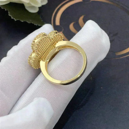 [⭐Shinejoy]CLOVER WHITE MOP RING