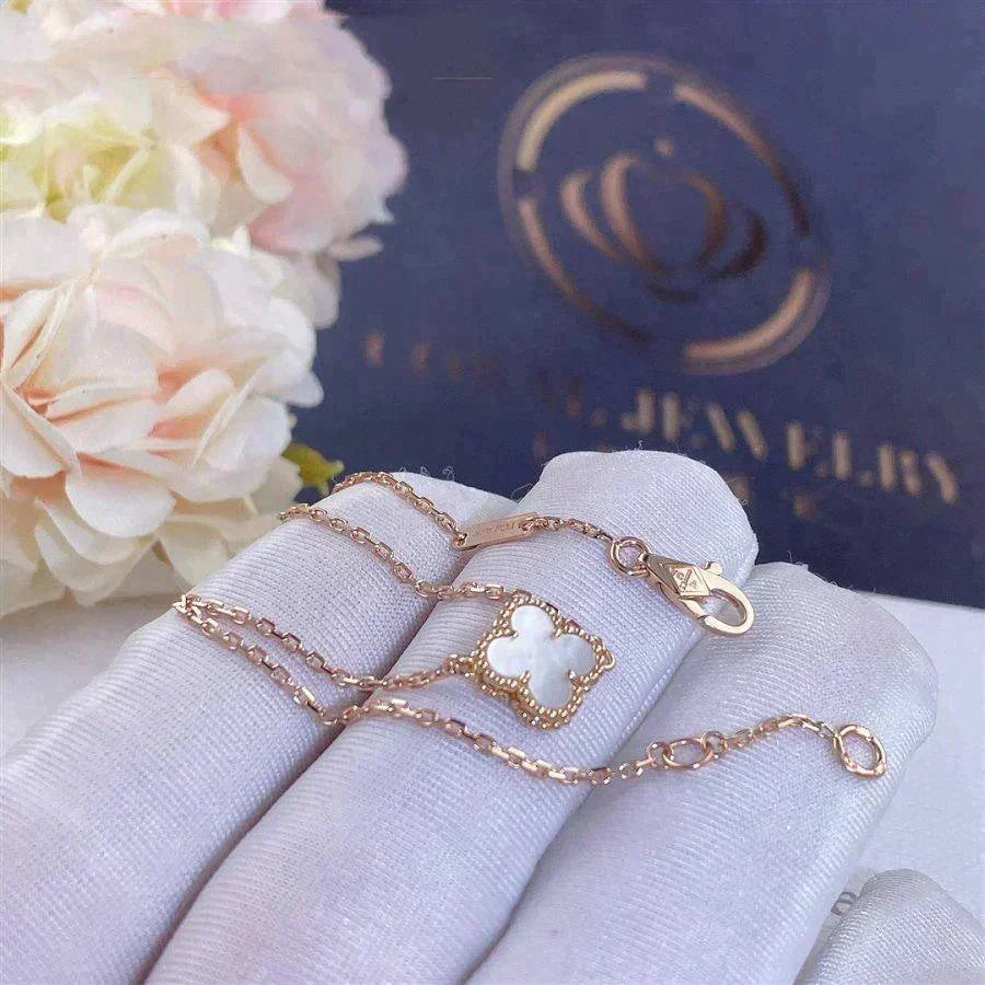[⭐Shinejoy]CLOVER WHITE MOP SINGLE FLOWER BRACELET