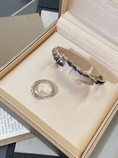 [⭐Shinejoy]SERPENTI VIPER SILVER BRACELET