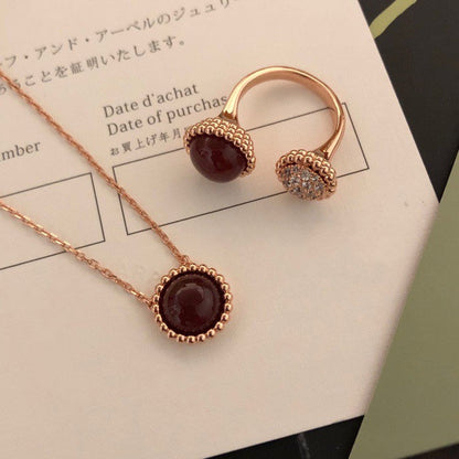 [⭐Shinejoy]PERLEE COULEURS DIAMOND ROSE GOLD BETWEEN THE FINGER RING