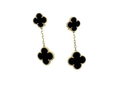 [⭐Shinejoy]CLOVER 2 MOTIFS  EARRINGS (MULTIPLE CHOICESC